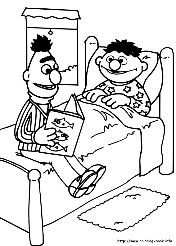 Sesame Street coloring picture